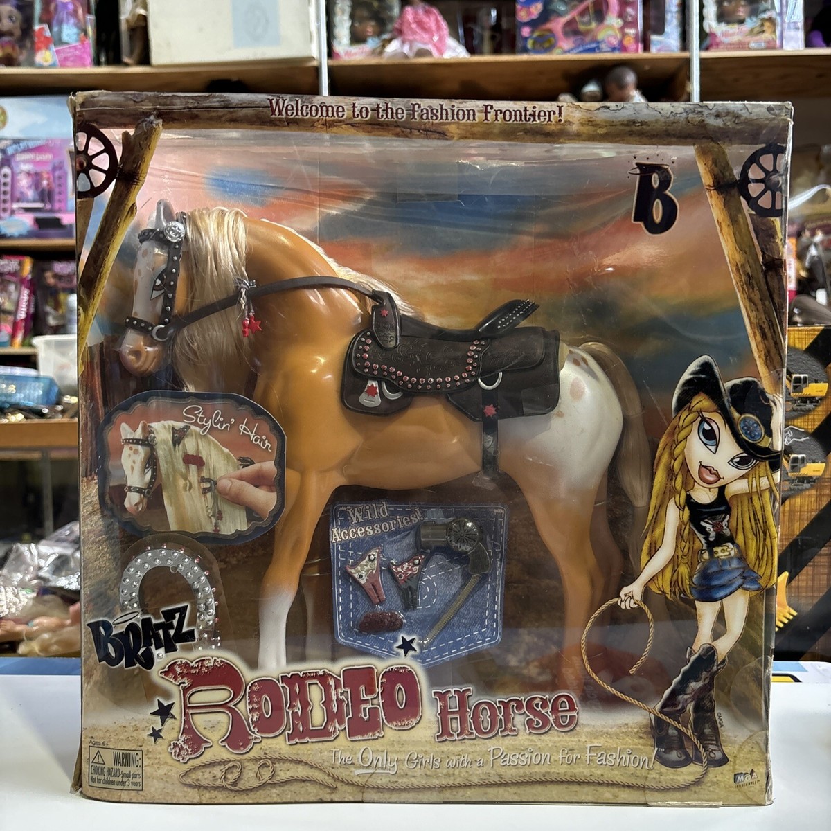 Bratz Rodeo Horse Blonde Spotted Palomino With Saddle