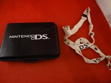 OFFICIAL Nintendo DS Black Travel System Game Carrier Hard Case Storage +Lanyard