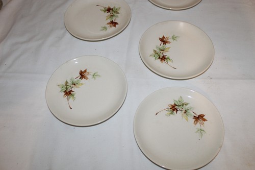 Salem China Autumn Maple Leaf Bread and Butter Plates, 6 1/8" Diameter, Set of 5 - Picture 2 of 2