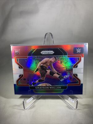 2022 Panini Prizm WWE #43 Red White Blue Grayson Waller RC NXT Rookie Card