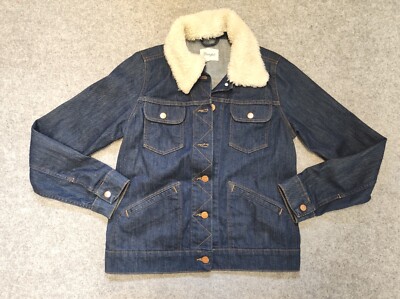 Wrangler Damen Jeansjacke Heritage S Taschen Fell Abnehmbarer