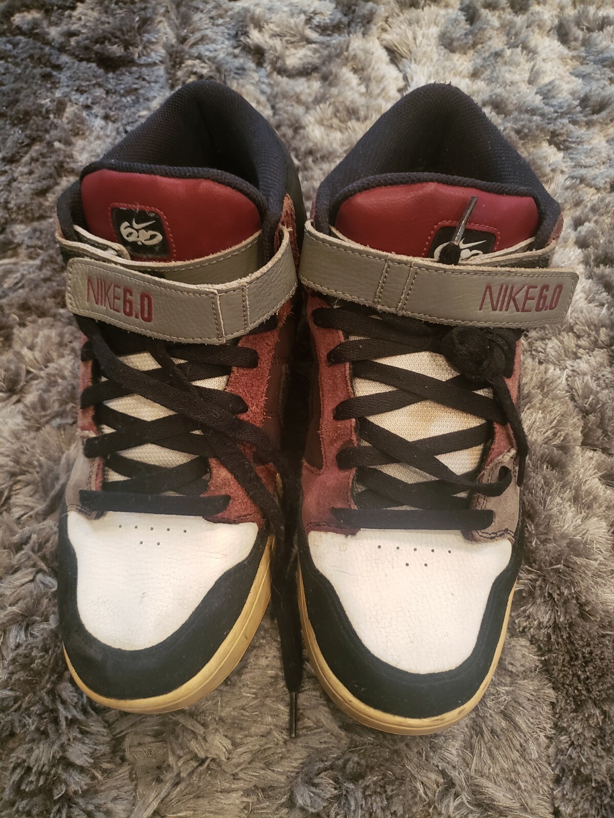 Nike Air 6.0 Mogan Mid Men Sz 12 Skate Shoes 318466-600 P/O VG Cond. RARE  COLOR | eBay