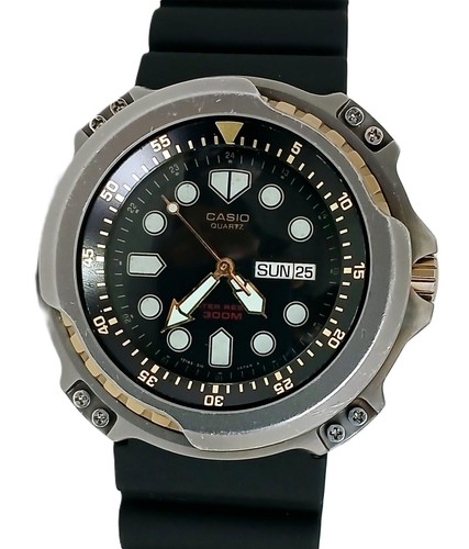 VINTAGE CASIO MQD-3000W SCUBA TUNA DIVER 300M COLLECTIBLE VERY RARE - YEAR 1984