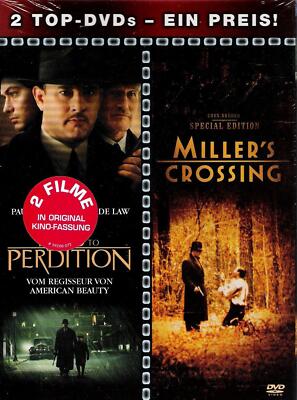 ROAD TO PERDITION (Tom Hanks) + MILLER'S CROSSING (2 DVDs) NEU+OVP