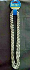 8  Silver  Metallic  Bead  Necklaces  30 in  New in Package