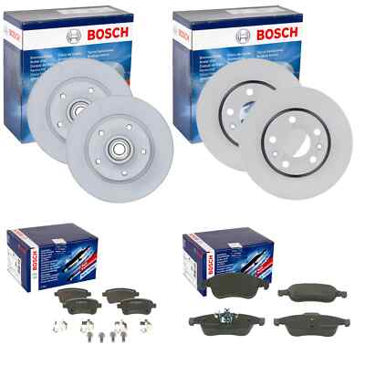 BOSCH BREMSSCHEIBEN + BELÄGE VORNE + HINTEN passend für RENAULT MEGANE 3