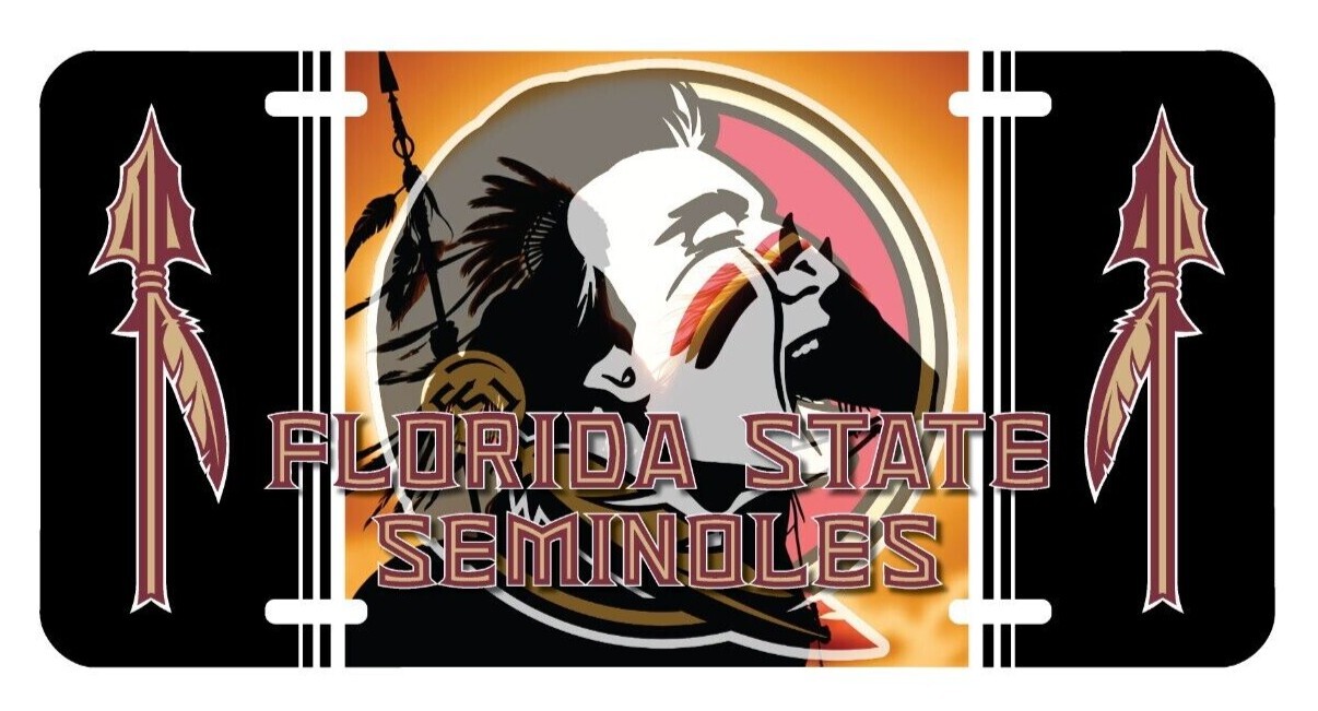 Florida State University Seminoles Aluminum Front Car Truck Tag License