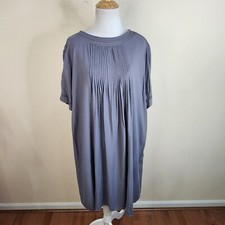 Old Navy Women's Gray Short Sleeve Rayon Shift Dress Size Large