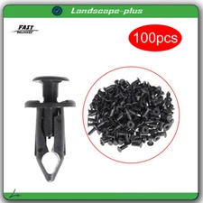 8mm Dia Hole Plastic Rivets Fastener Auto Fender Bumper Push Pin Clips 100Pcs