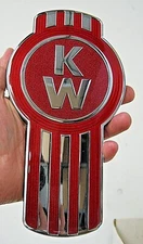 ~ BRAND NEW OEM KENWORTH BUG LOGO METAL HOOD EMBLEM FOR HOOD SIDE OR GRAB HANDLE