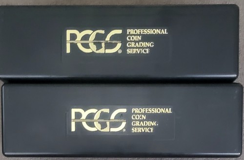 2  PCGS Black Storage Boxes, Each Holds  20 PCGS Slabs.   