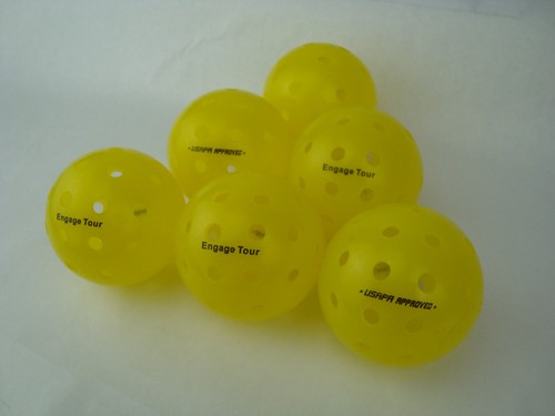 Set 6 palline da pickleball gialle Engage Tour da esterno - Foto 4 di 8
