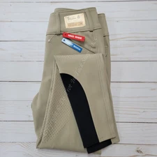 Tailored Sportsman Mid Weight Technical Breeches Silicone Patch - TAN