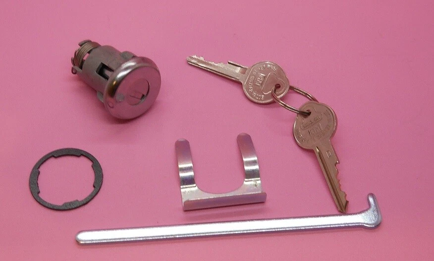 Pontiac Lemans GTO 1964 1965 Tempest maletero bloqueo cabeza perlada llaves GM Foto 2 de 3