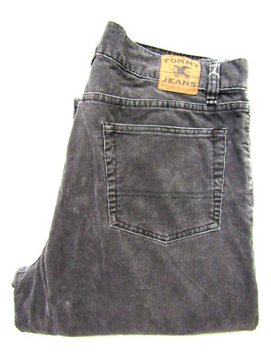 Tommy Jeans Hilfiger Cordjeans Straight Leg Herren W33 L32 mittelgrau LEVG478