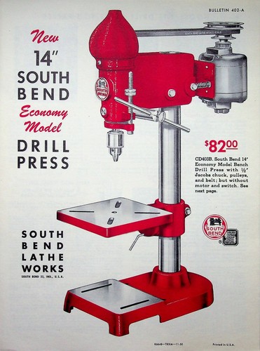 Vintage 1950 Original South Bend Lathe 