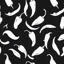 Digital picture vector black and white chillis peppers art printable file