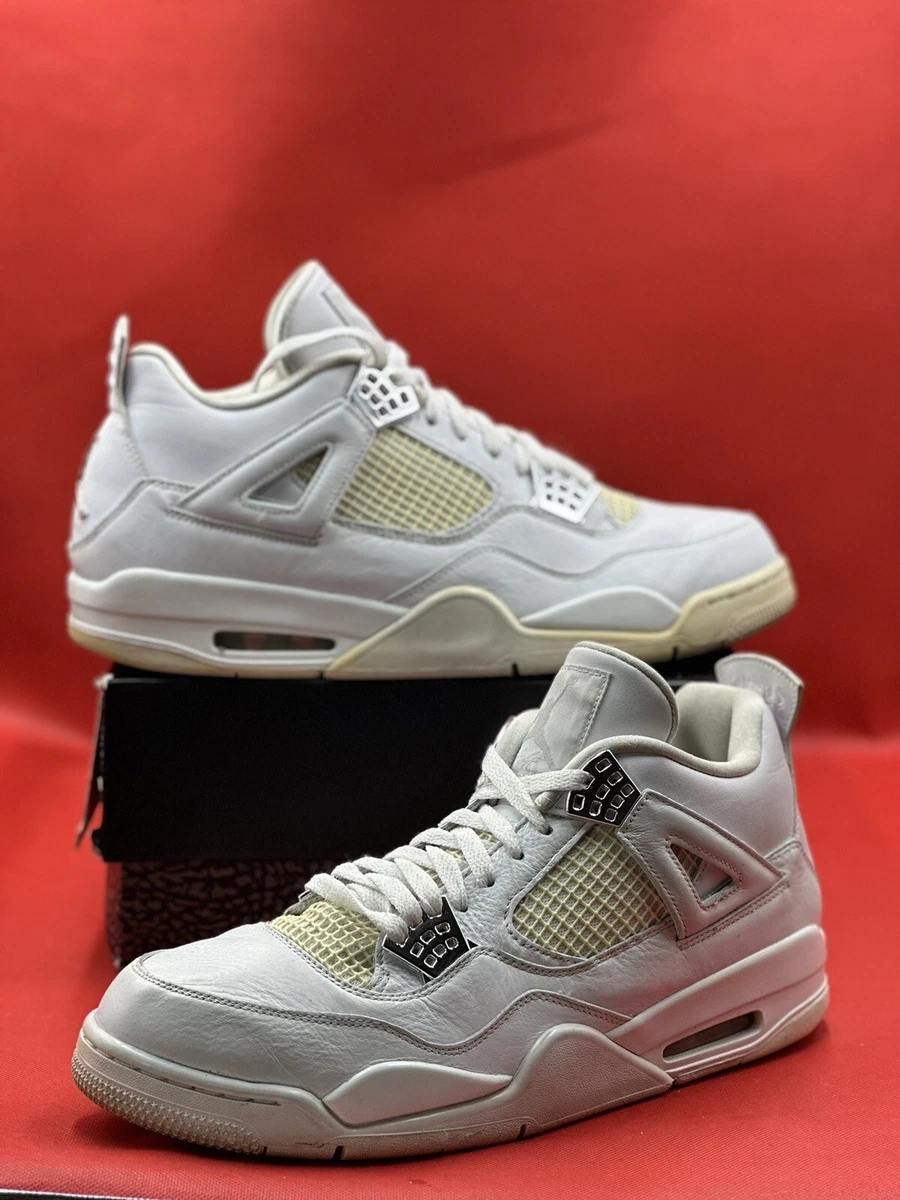 Air jordan 4 store white pure money
