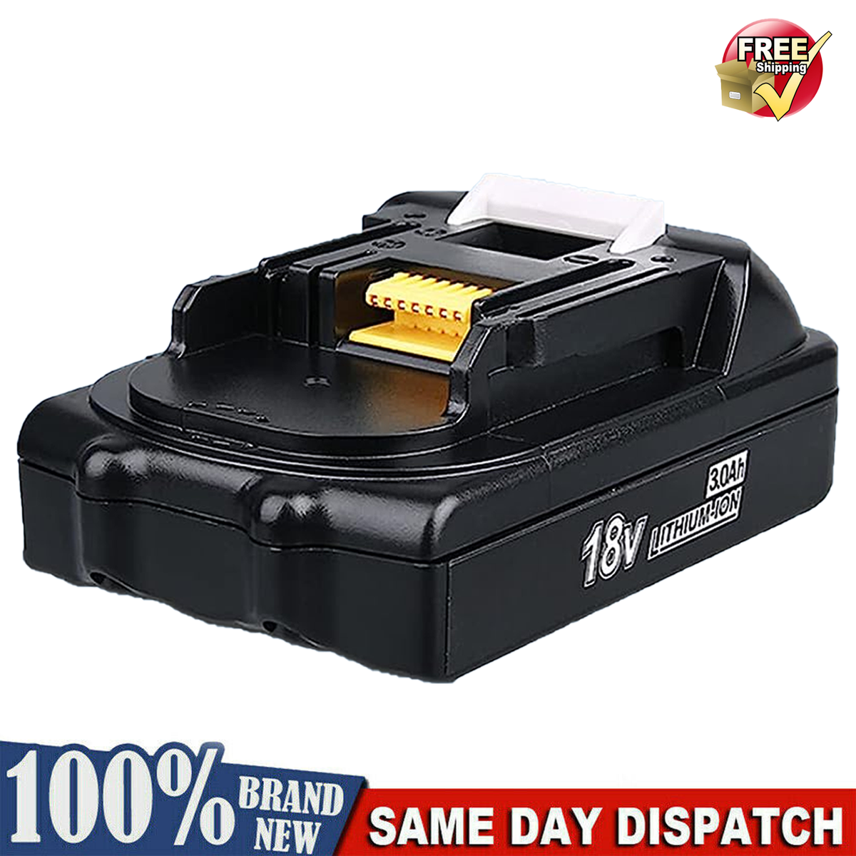 Battery 18V 3000mAh 18Volt Lithium-Ion Battery For Makita BL1830