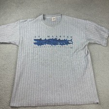 Vintage 90s St Maarten Striped T Shirt Size XL Made In USA Single Stitch