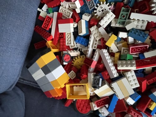 LEGO Blöcke 6 Pfund. Räder Figuren kleine und große Blöcke. Enthält Aufbewahrungsbehälter - Bild 12 von 12