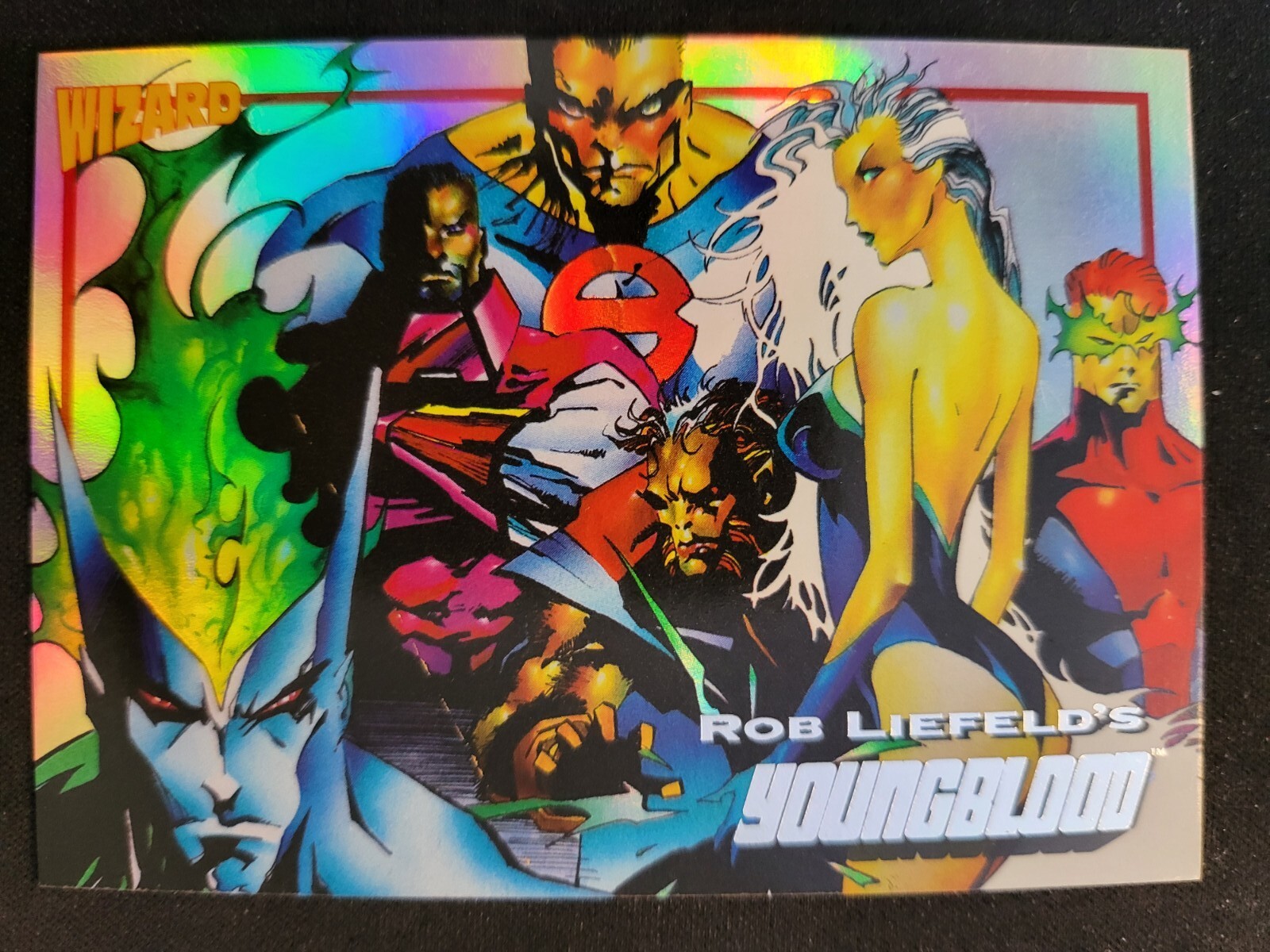 Wizard Magazine Rob Liefled’s YOUNGBLOOD Promo Card 3 Holo Foil 1993