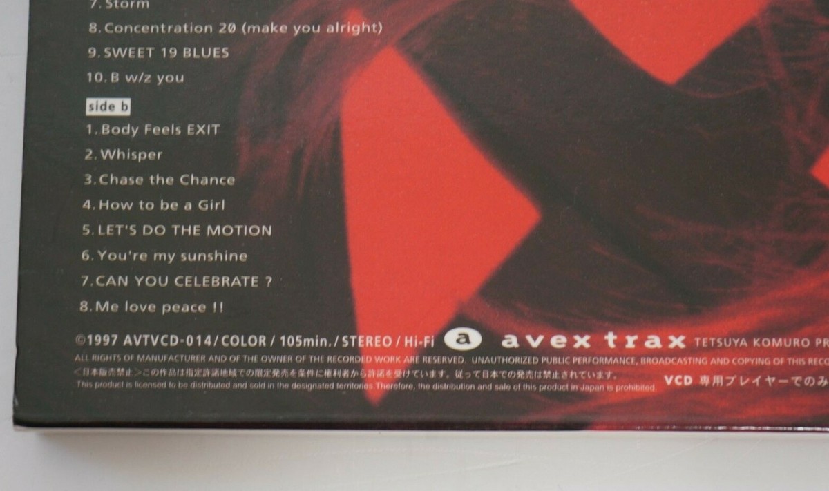 Namie Amuro Concentration 20 Live In Tokyo Dome VCD | eBay