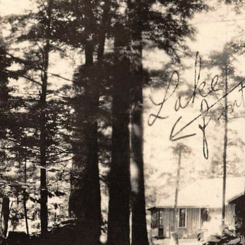 UPICK Postcard Squaw Lake Flambeau Wisconsin RPPC 1940s Fishing Cabin