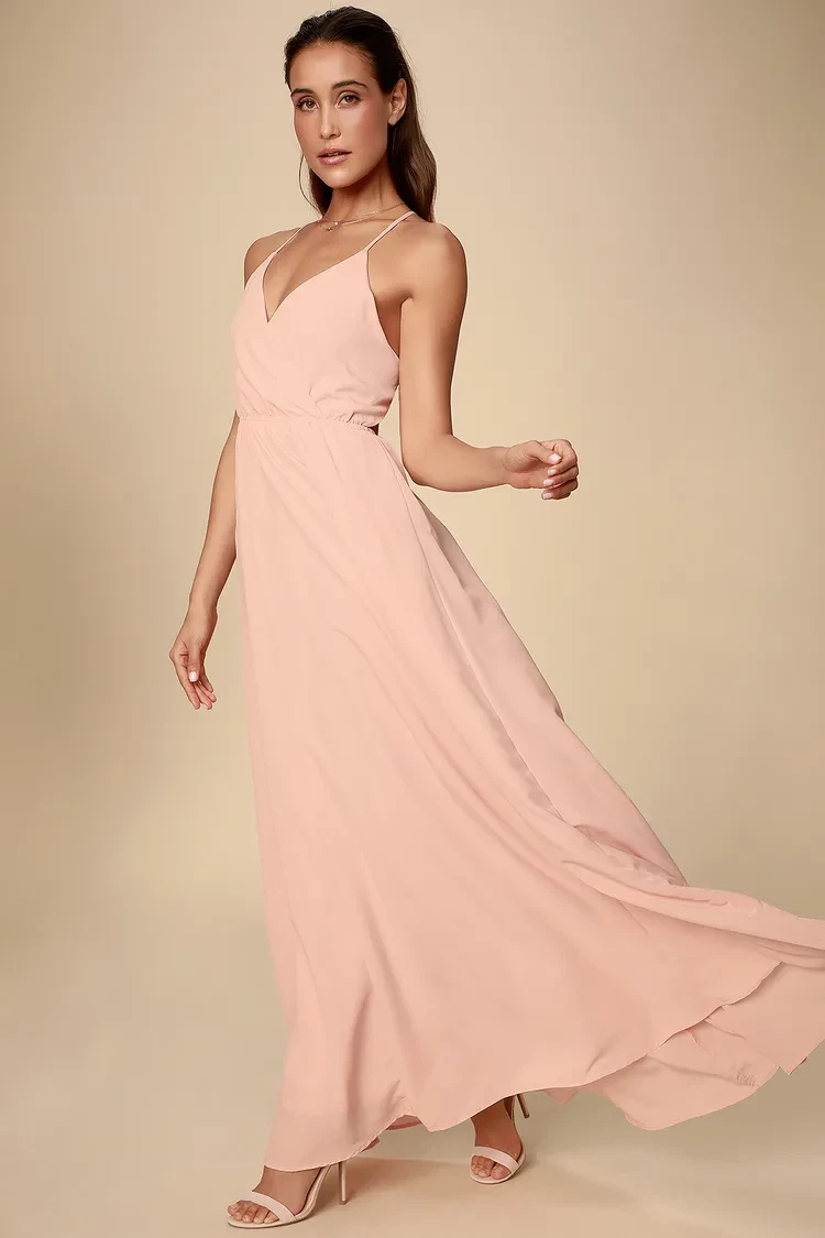 Bright pink hotsell chiffon dress