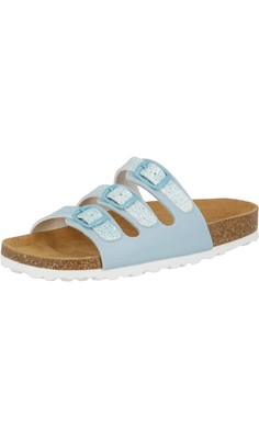 Lico Bioline Damen-Pantoletten türkis UK 6 EU 39