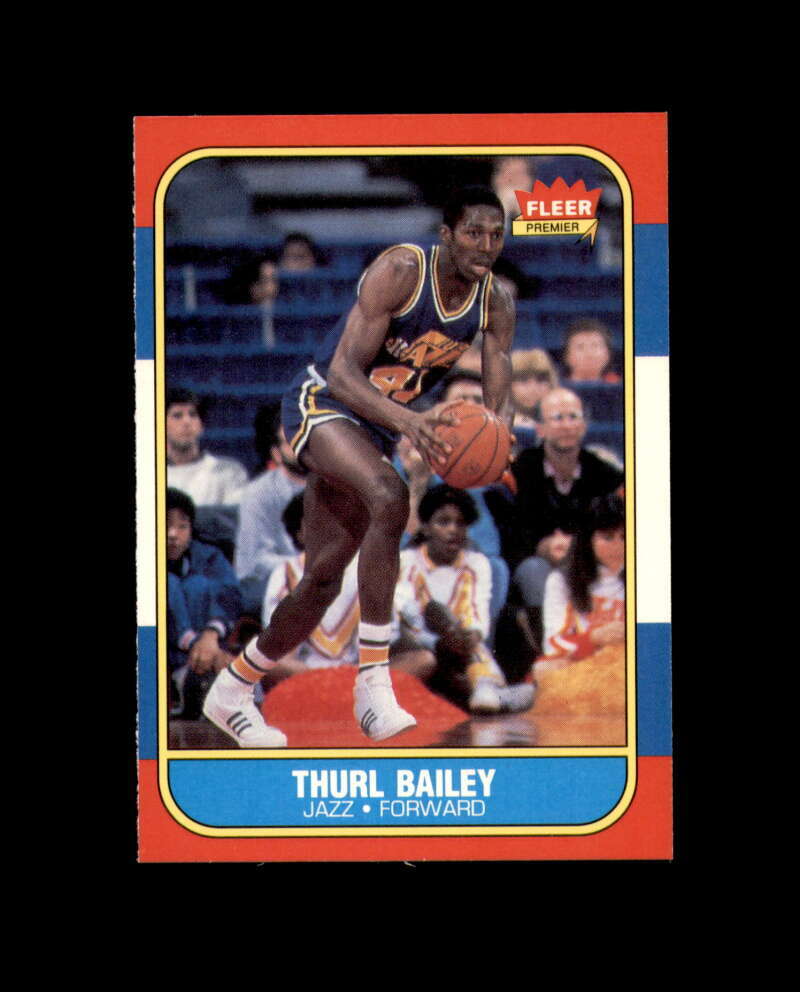 1986-87 Fleer #6 Thurl Bailey MINT RC Rookie Jazz Break 1