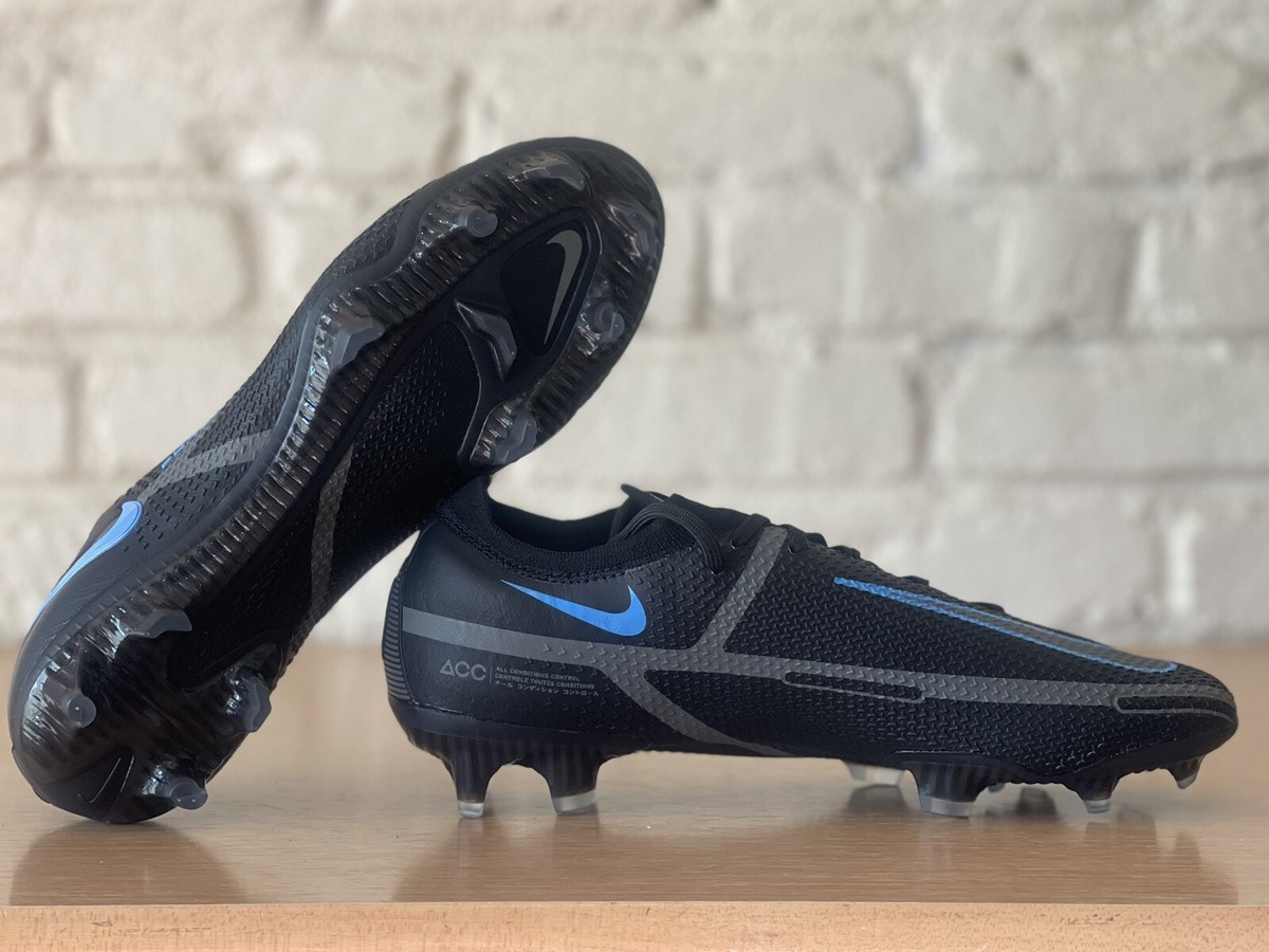 Nike Phantom GT2 Elite FG Black Blue FLYKNIT ACC CZ9890-004 Soccer Men 7.5 / 9W Nike Phantom GT2 Elite DF FG Black Blue – Villegas Footwear main image 4