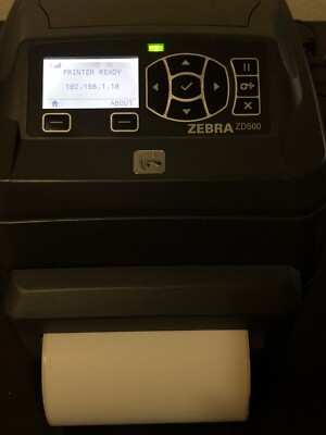 Zebra ZD500 Label Printer W/ Cutter USB Ethernet WiFi Bluetooth Serial Para 2019