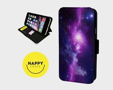 SPACE GLAXY INFINITY NEBULA- Faux Leather Flip Phone Case Cover - iphone/Samsung