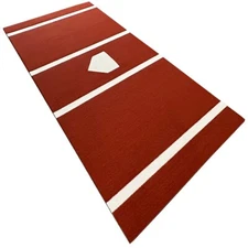 6 x 12 Clay Synthetic Nylon Turf Baseball Softball Hitting Batting Practice Mat