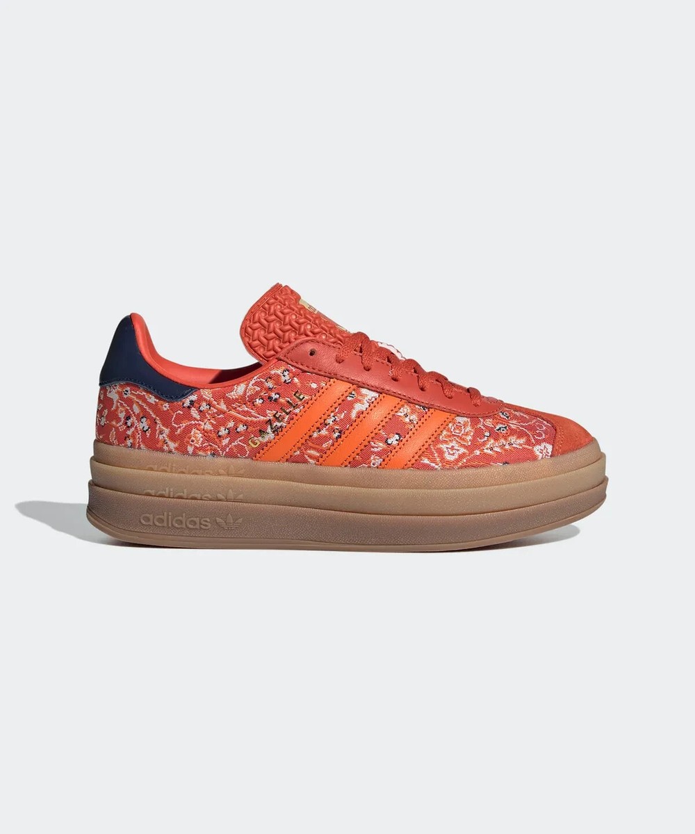 New Adidas Women's Gazelle Bold Shoes - Preloved Red/ Orange