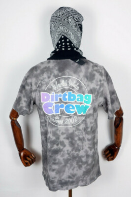 Huf Worldwide Skateboard T-Shirt Tee DBC Cotton Candy Wash Black in S