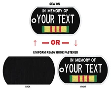 NORTHERN SAFARI™Custom Embroidered Vietnam Embroidered Dog Tag 2-1/2"x4" Pat