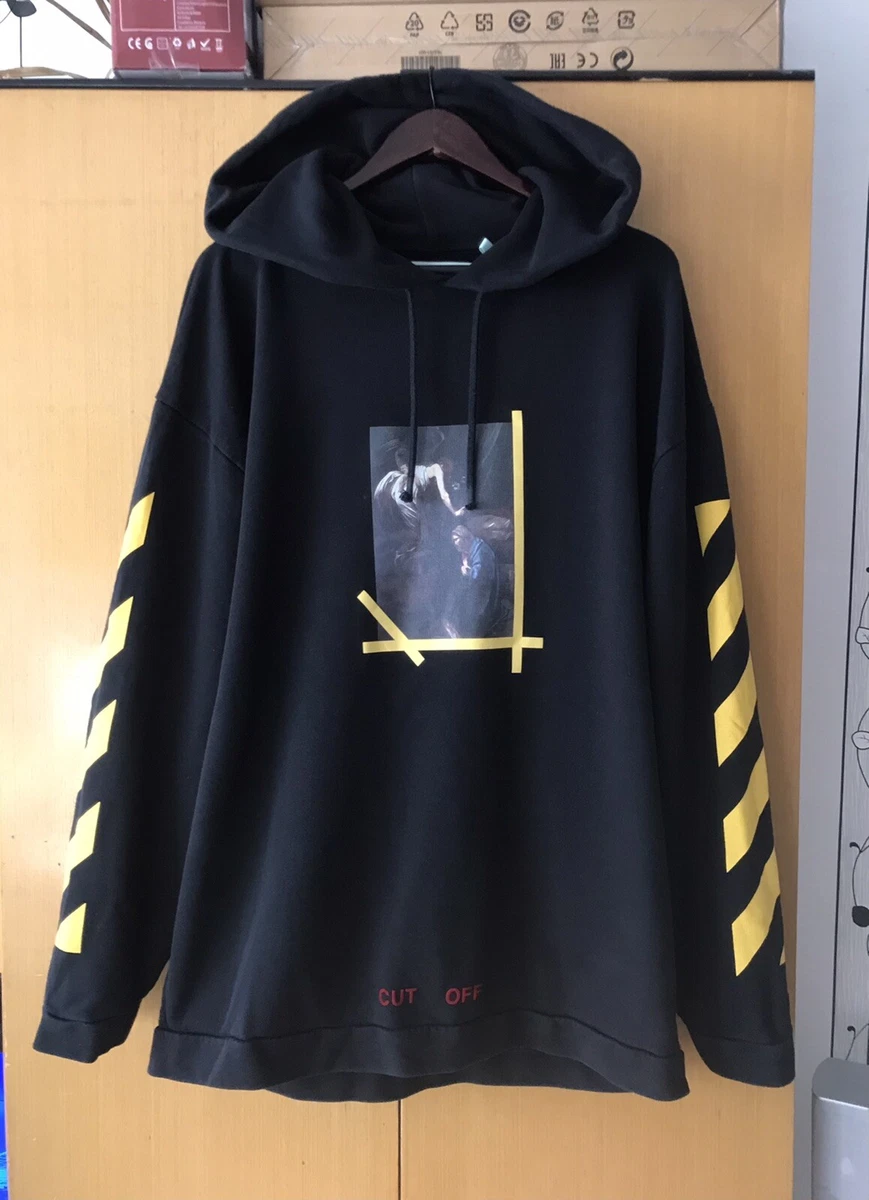 Off white Annunciation Oversized CUT OFF Hoodie Caravaggio MCA