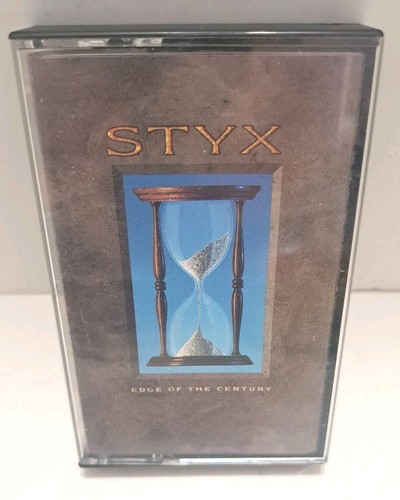 STYX Edge Of The Century Cassette Tape 1990 Classic Rock Album A&M 7502153274 - Imagen 1 de 3