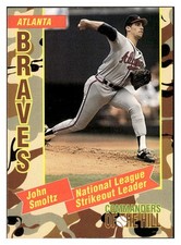 John Smoltz 1993 Topps/Coca-Cola Commanders of the Hill #30 Atlanta Braves *342