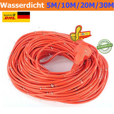 5m-30m Verlängerungskabel Außen Stromkabel Gummikabel Kupplung 230V Outdoor IP44