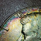 1964 50c Kennedy Half Dollar - PQ Rainbow Toning - SKU-Z5300