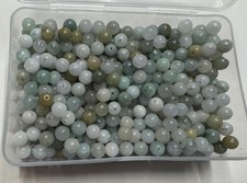 100 new Grade A Natural Multicolor Jade Jadeite 5.5mm Loose Beads diy free ship