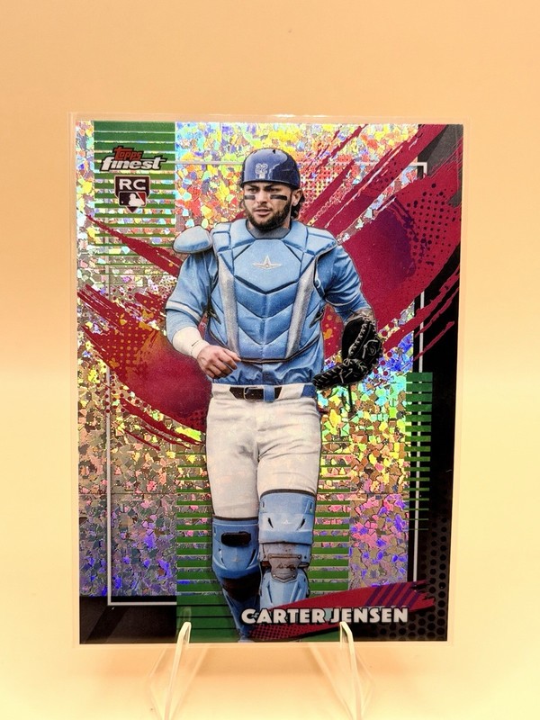 2026 Topps Finest Carter Jensen RC #284 Rare Mini Diamond Kansas City Royals