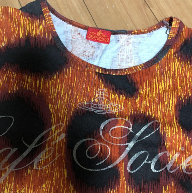 Vivienne Westwood 1994 Cafe Society Leopard Print T-Shirt Vintage Rare image 2