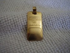 Athena 18K Solid Gold Pendant 2.5g Una Data Da Ricordare Vintage 244 AR 4976.56 per troy oz