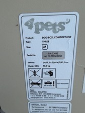 Hochwertige Hundebox 4pets dog Box, Comfortline, Three Größe M