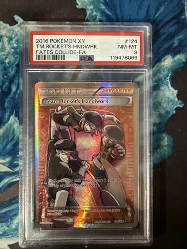 Team Rocket's Handiwork (Full Art) 124/124 Fates Collide Holo PSA 8