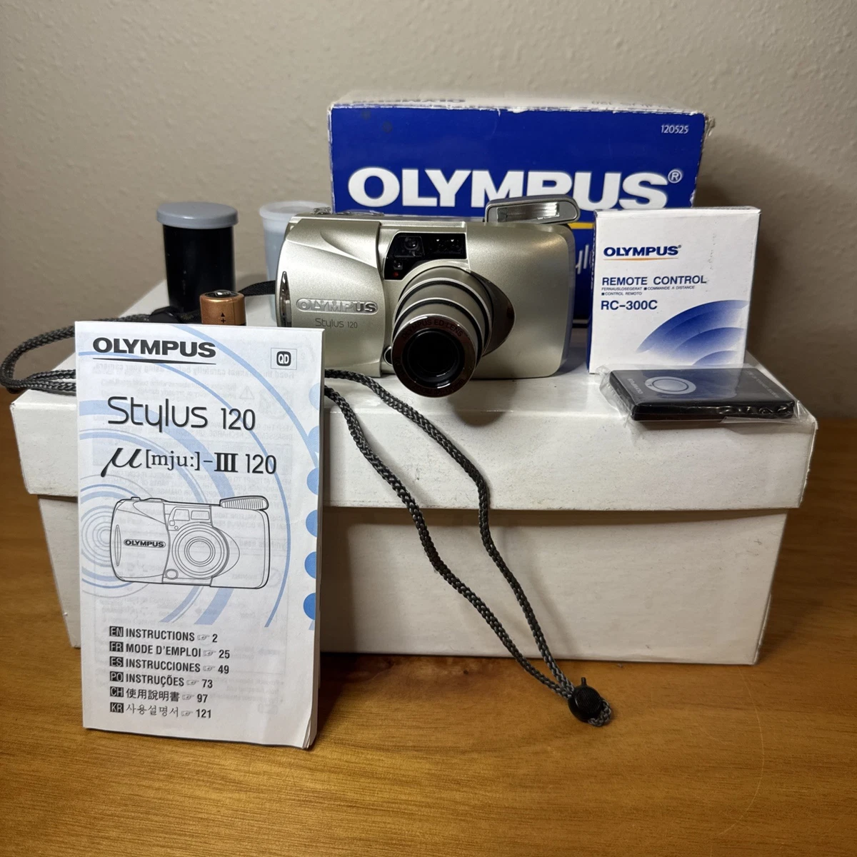Preços baixos em Olympus µ[mju:]-III 120 câmeras de Filme | eBay